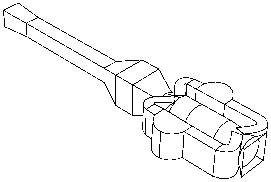 Direct current blow-type gust wind tunnel with bypass revolving door