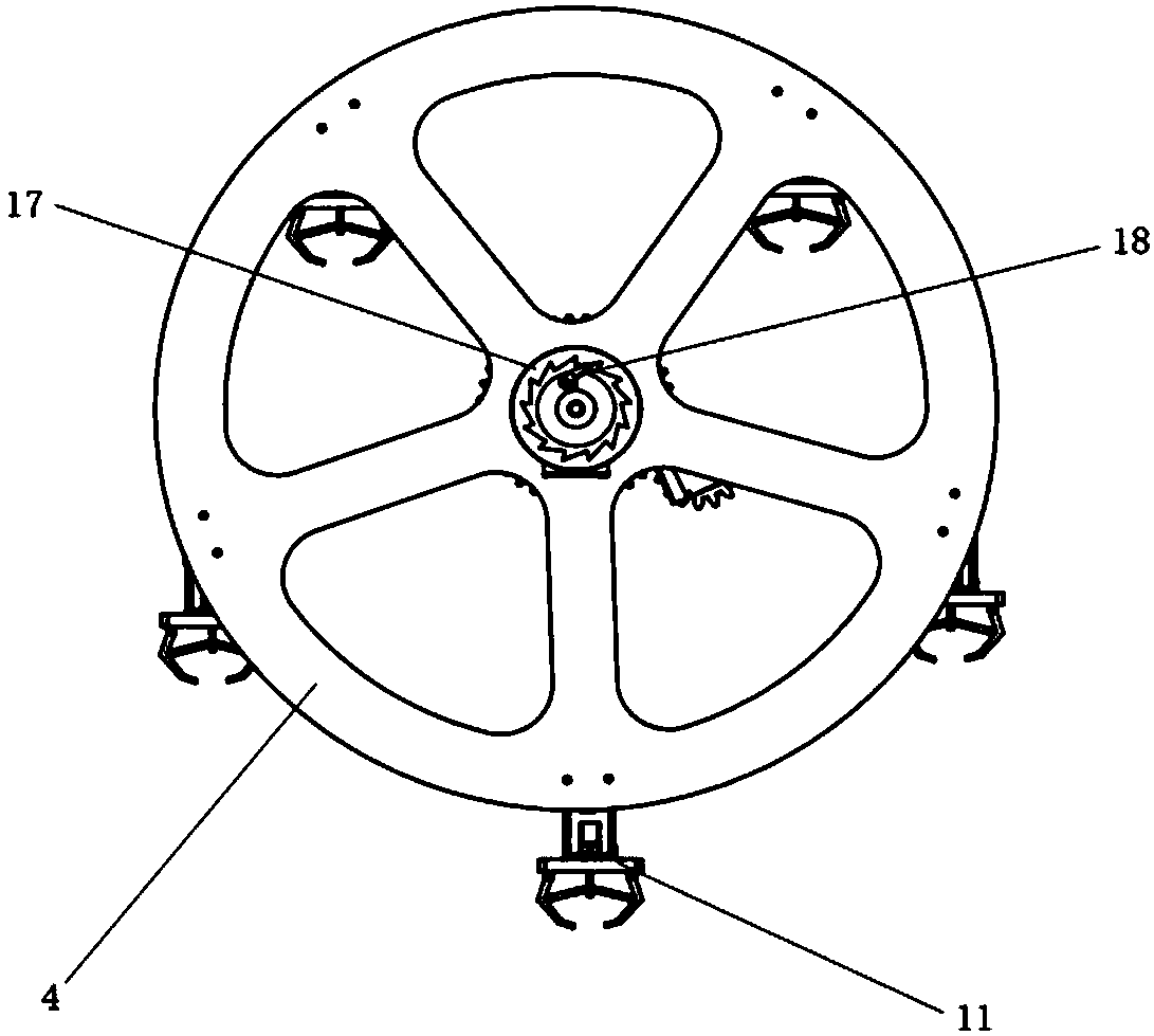 Airport baggage conveying device