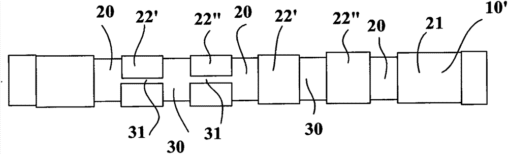 Tread with improved drainage space