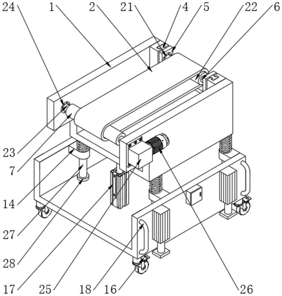 Conveying equipment for engineering machinery manufacturing and production