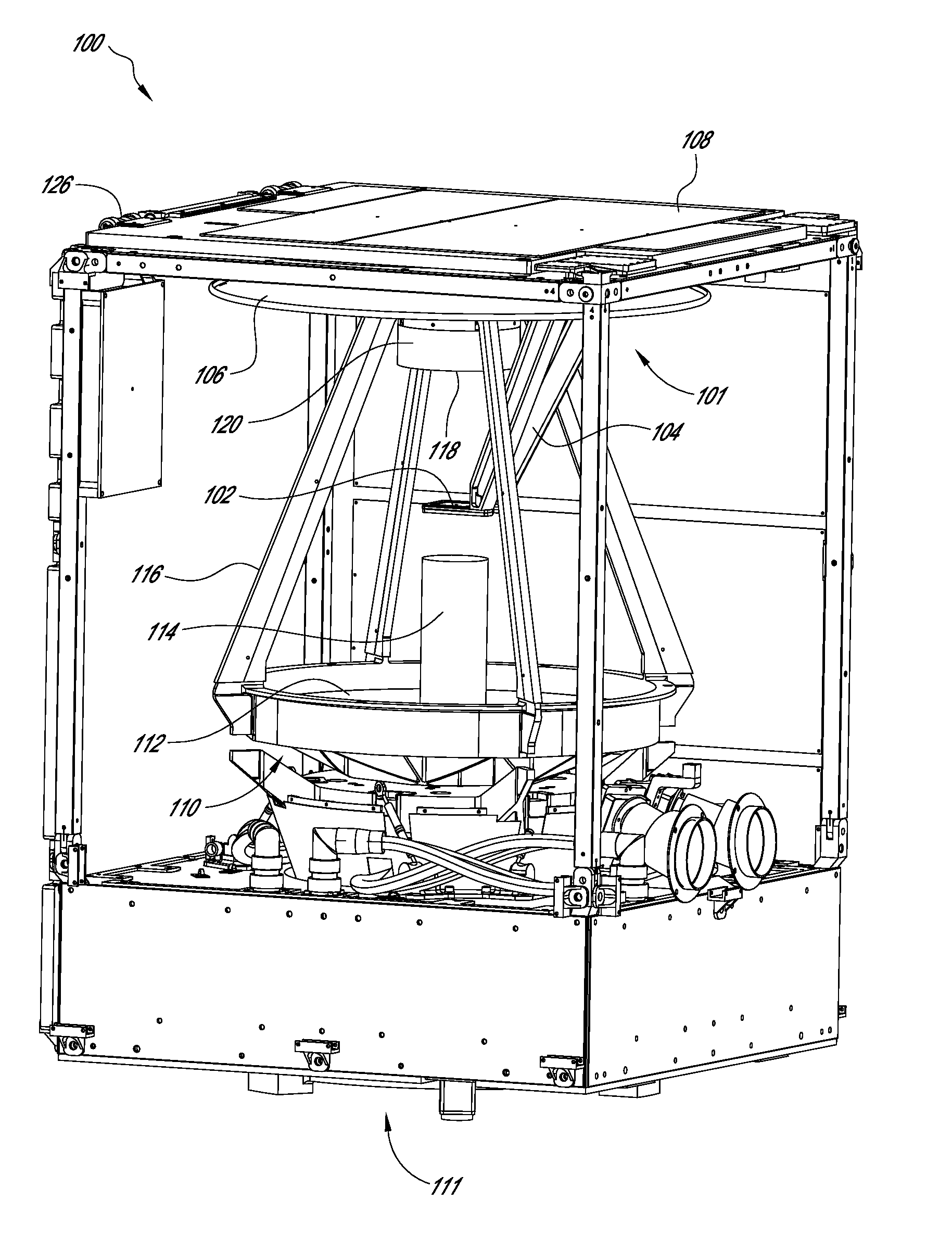 Integrated antenna system for imaging microsatellites