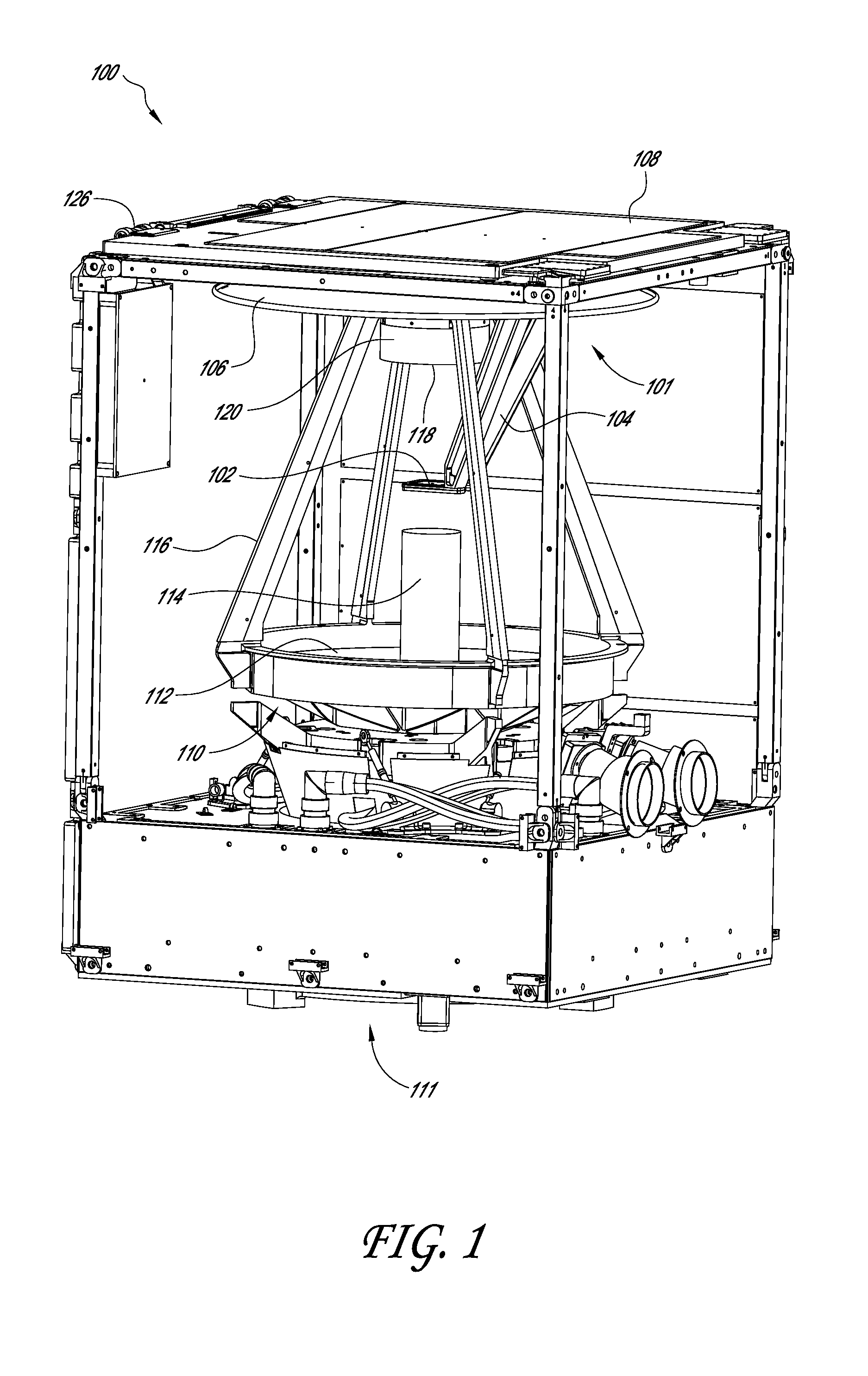 Integrated antenna system for imaging microsatellites