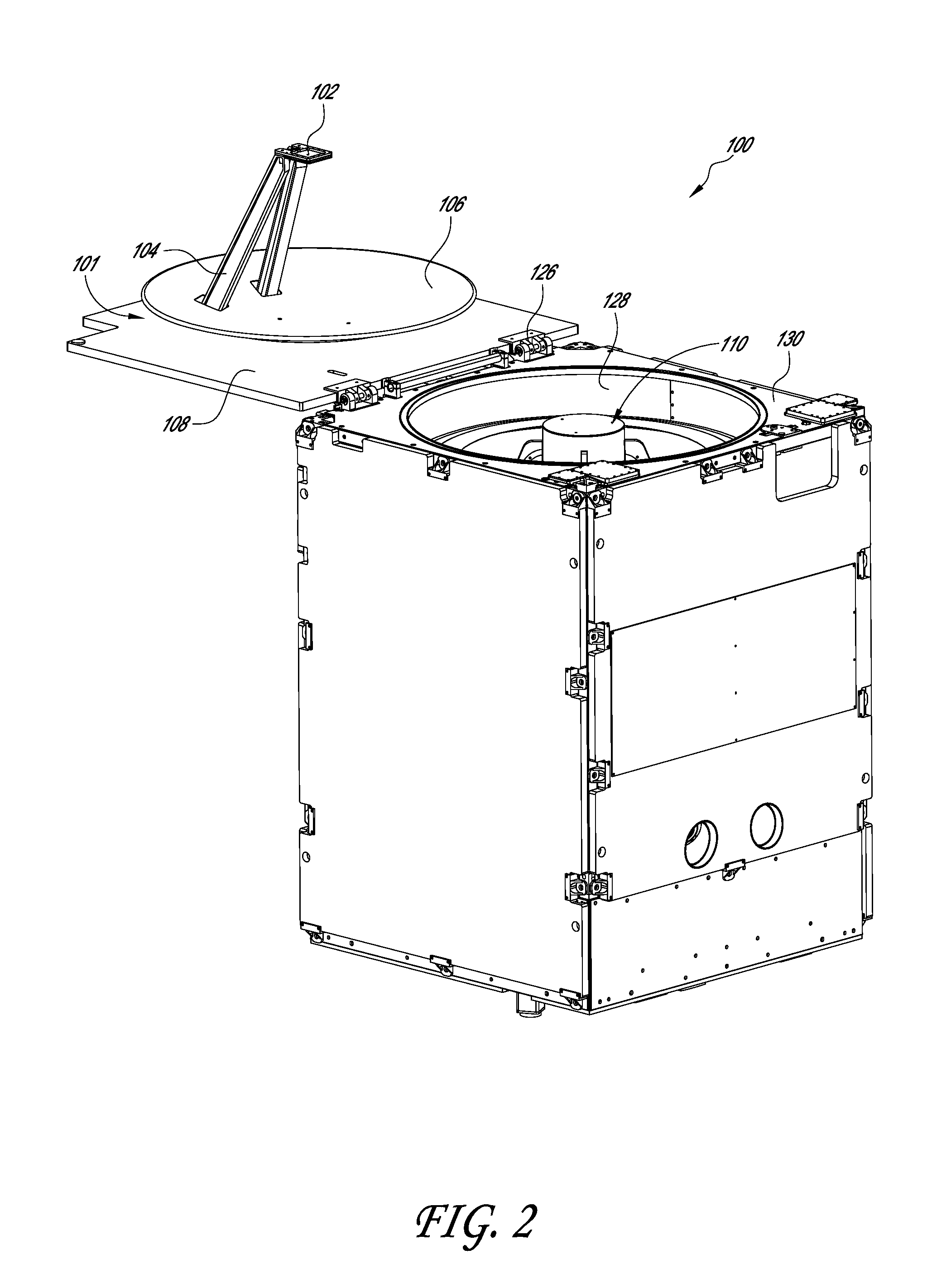 Integrated antenna system for imaging microsatellites