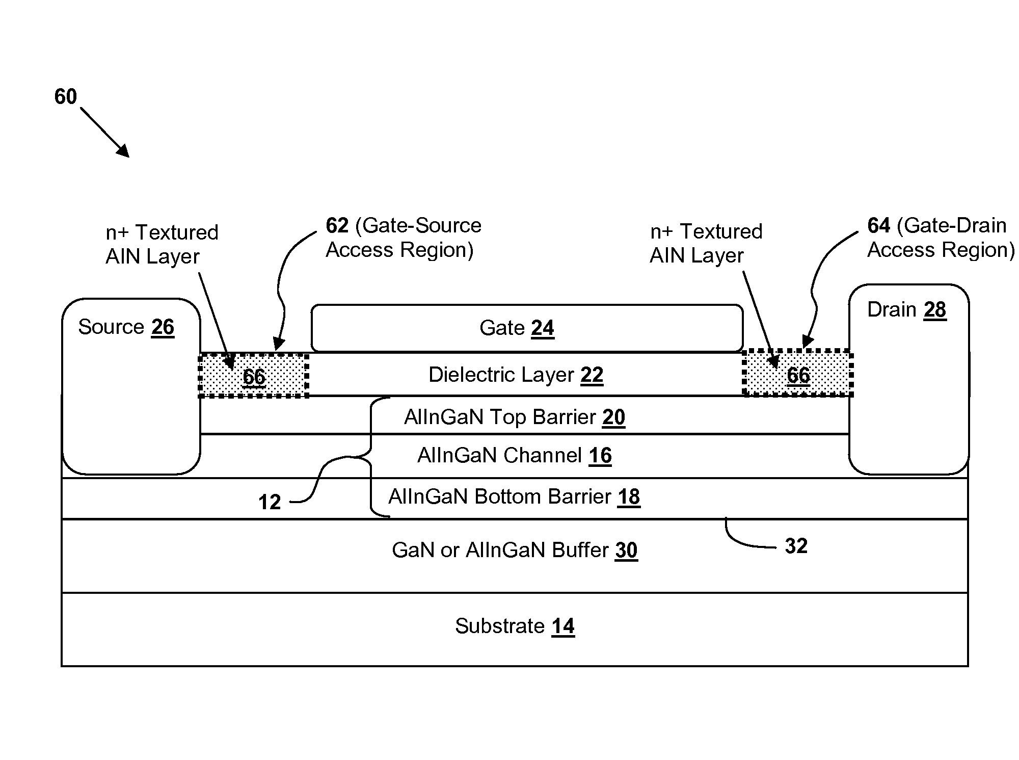 Enhancement mode insulated gate heterostructure field-effect transistor