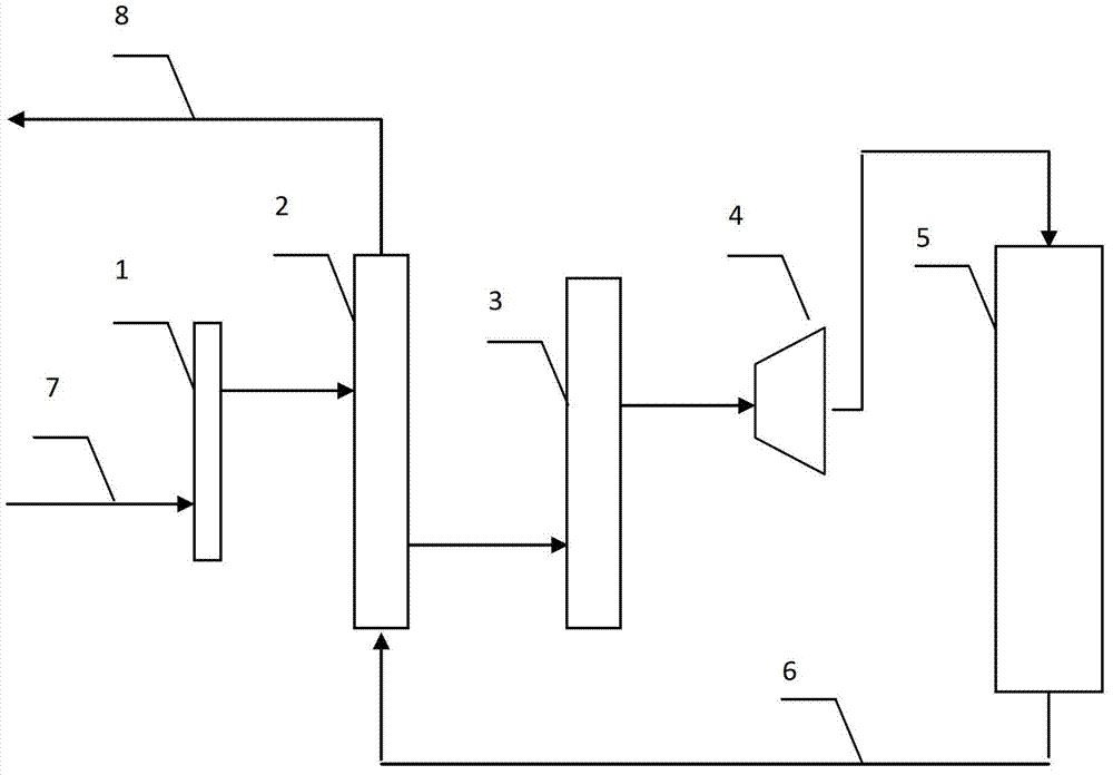 Apparatus for reducing arene extraction solvent sulfolane, and application thereof