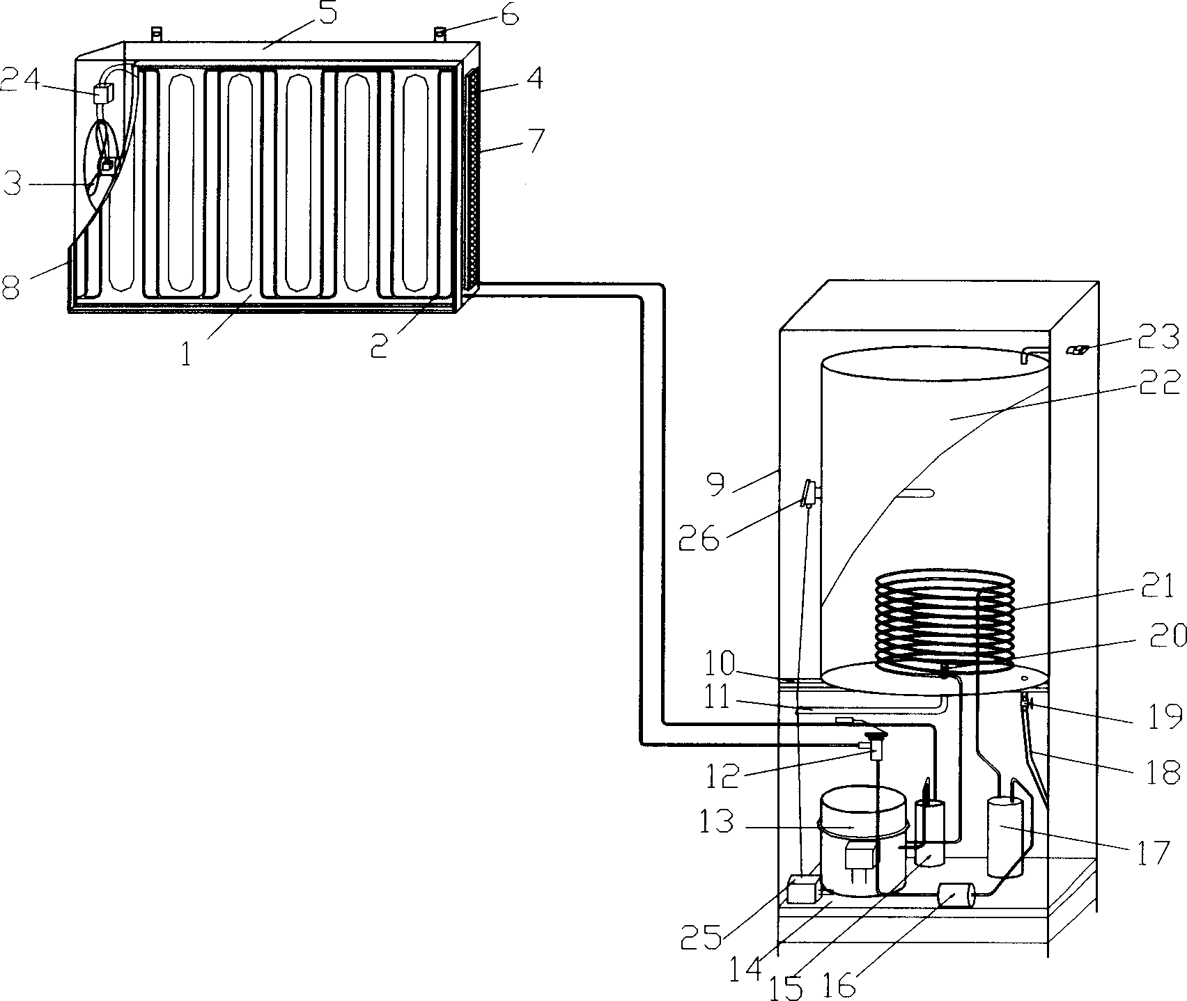 Solar energy-air heat pump water heater