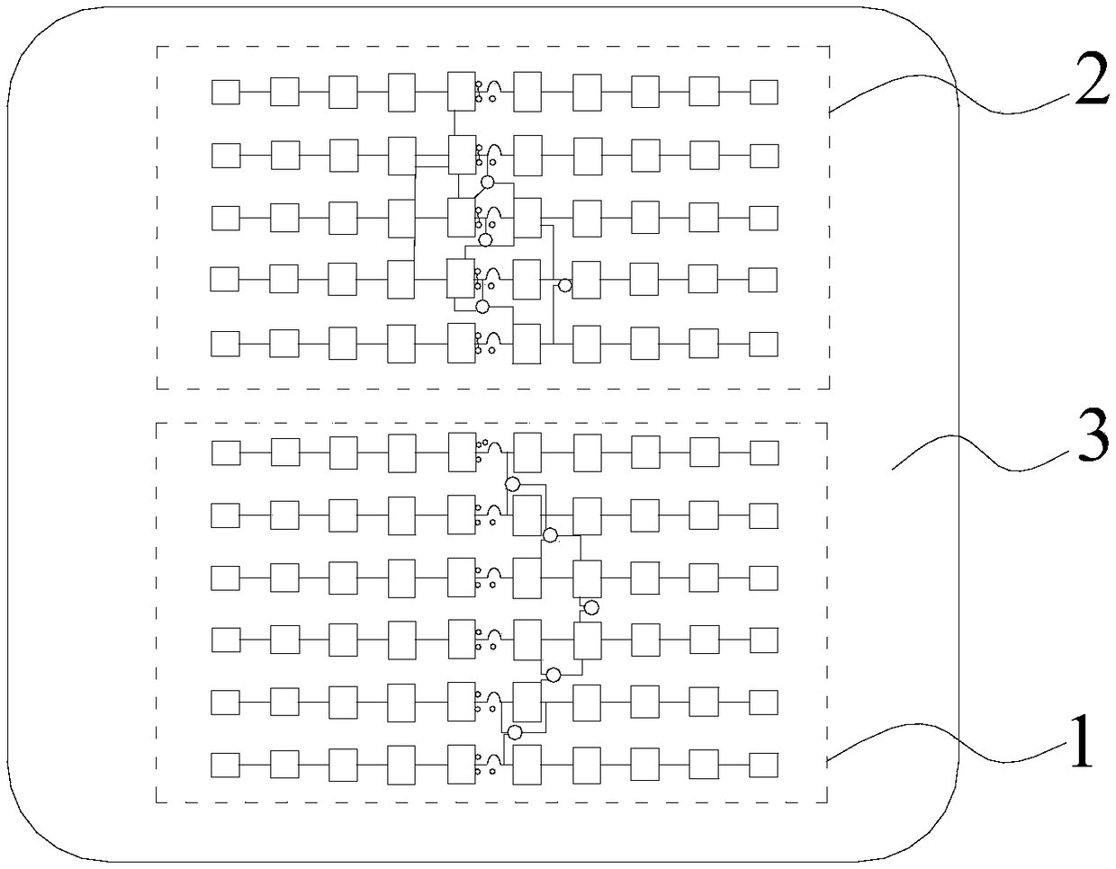 Automobile anti-collision radar array antenna and circuit board provided with the array antenna