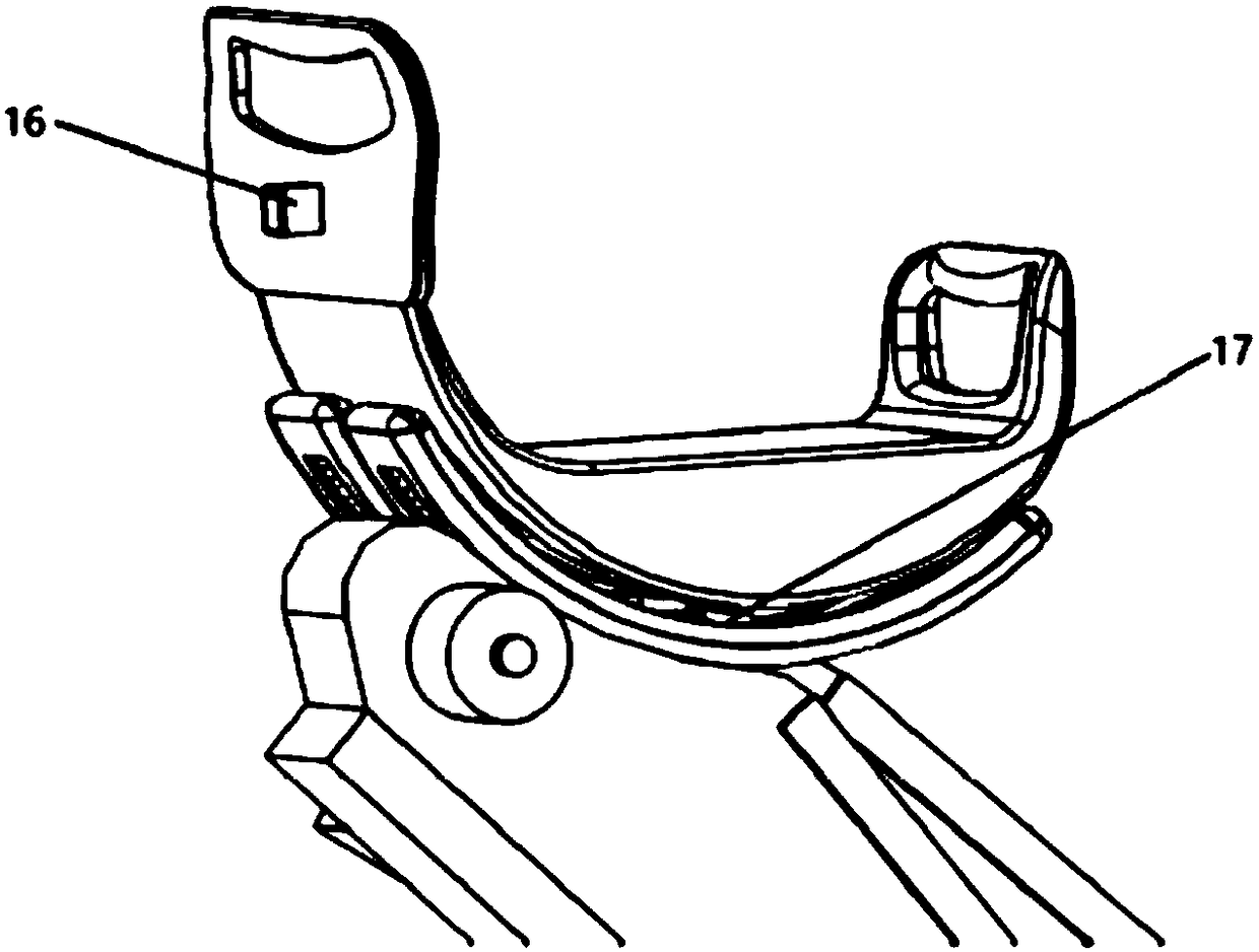 Wearable body weight support type walking aiding device