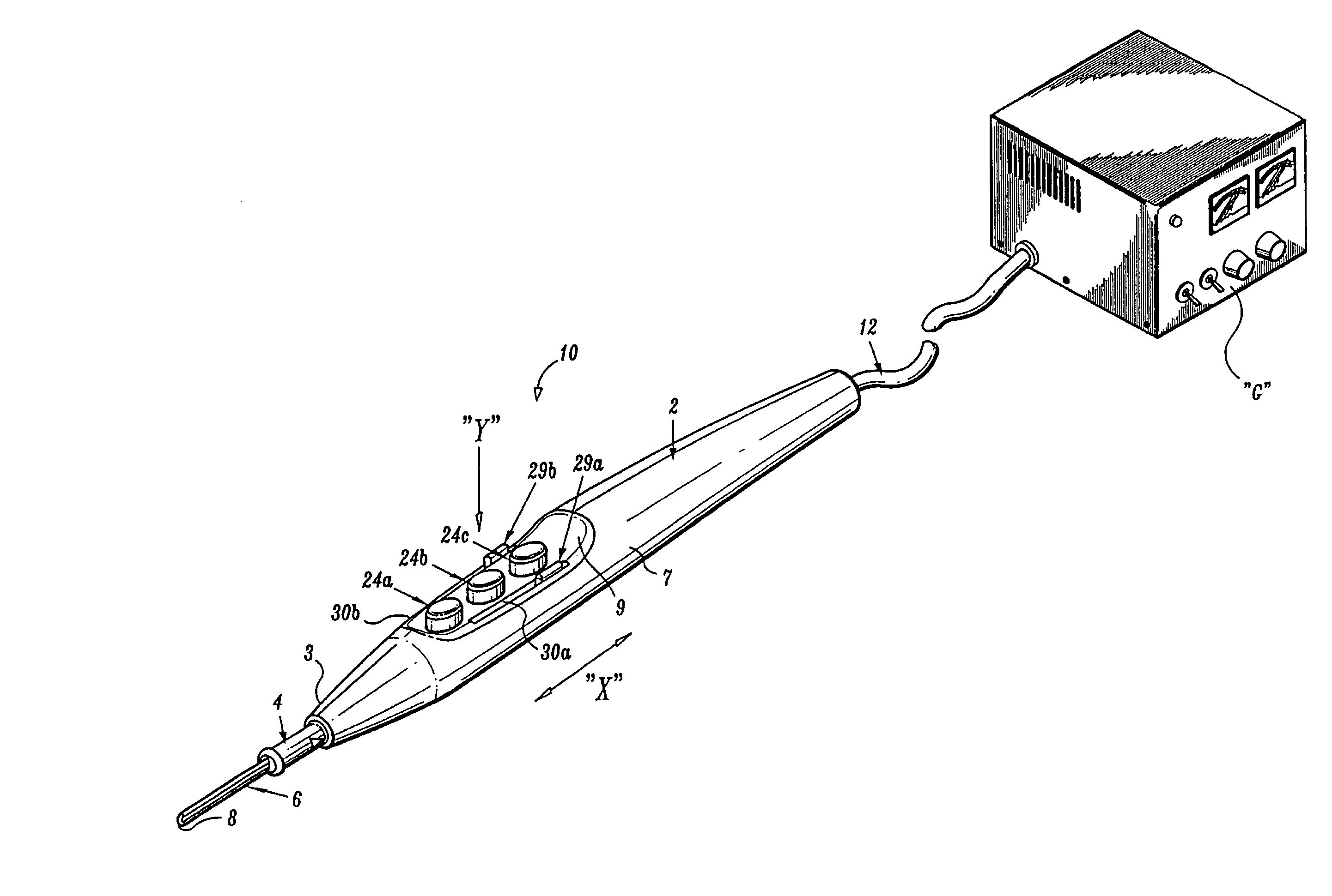 Electrosurgical pencil with improved controls