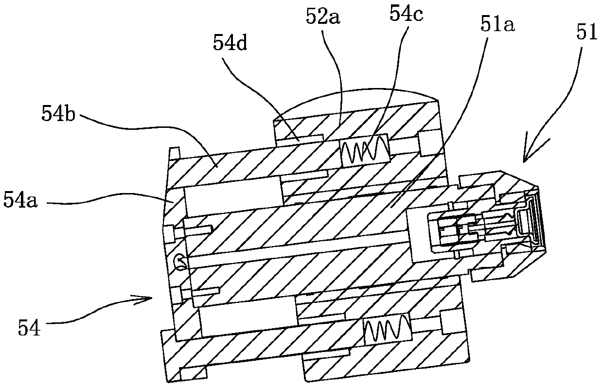 Charging and riveting mechanism for end caps of four-way pipe