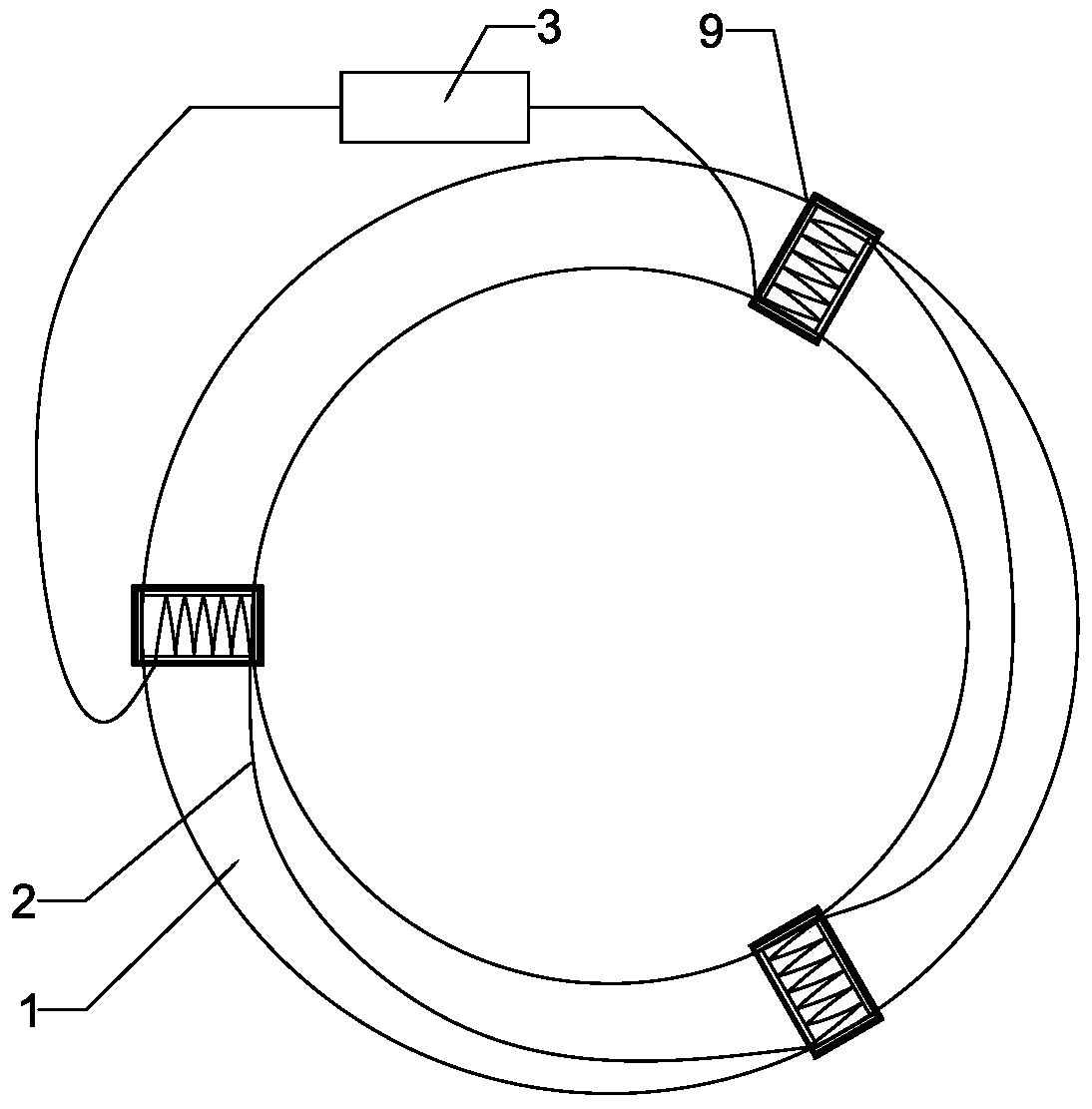 High-power electromagnetic induction ultraviolet germicidal lamp used directly in water