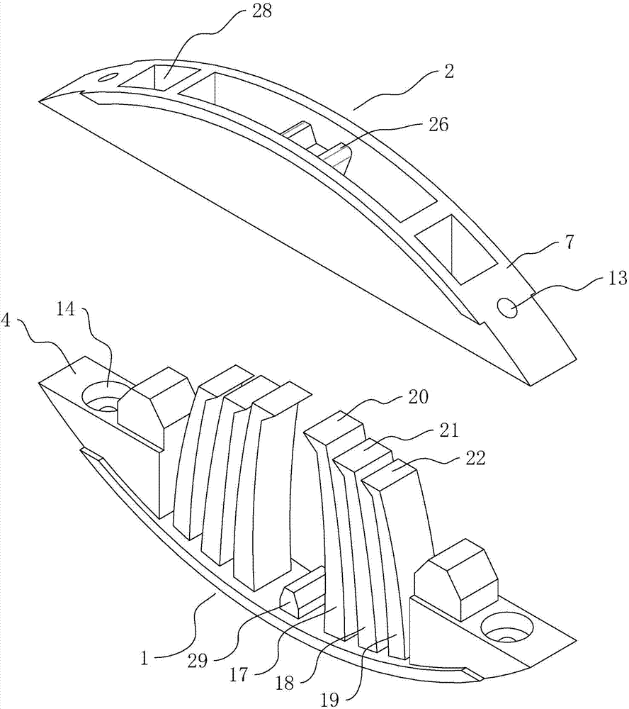 Furniture connecting part and furniture connecting structure