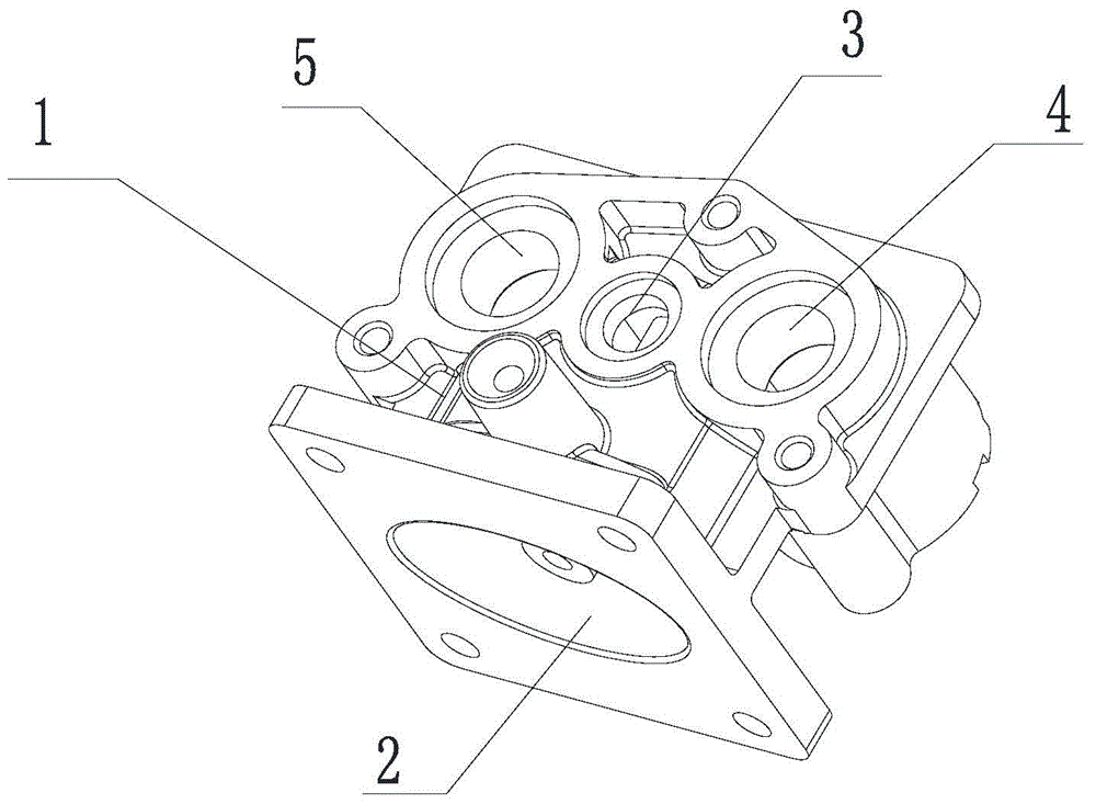 Four-section proportional valve for gas water heater