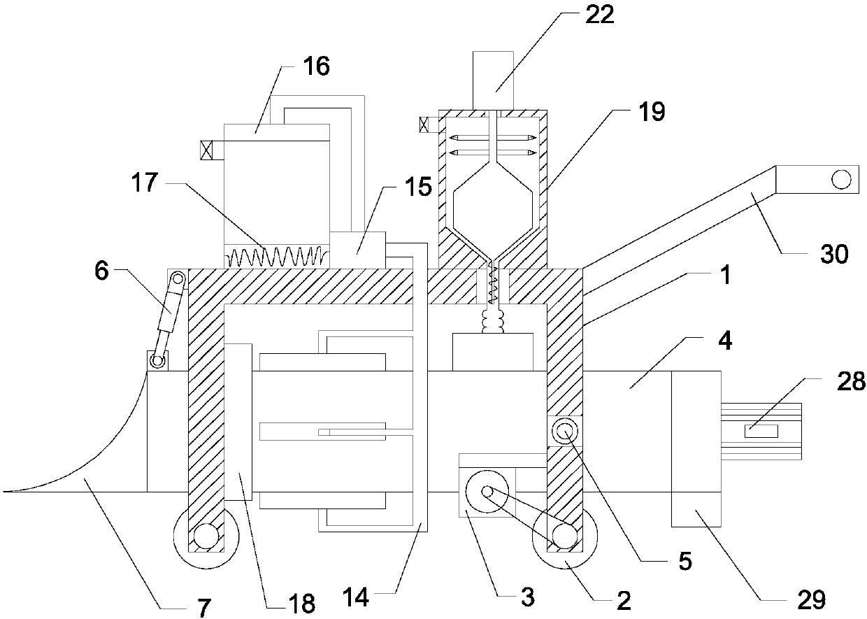 Efficient soil disinfection and fertilization device