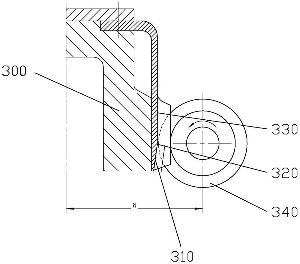 Harmonic reducer tooth surface machining method and device