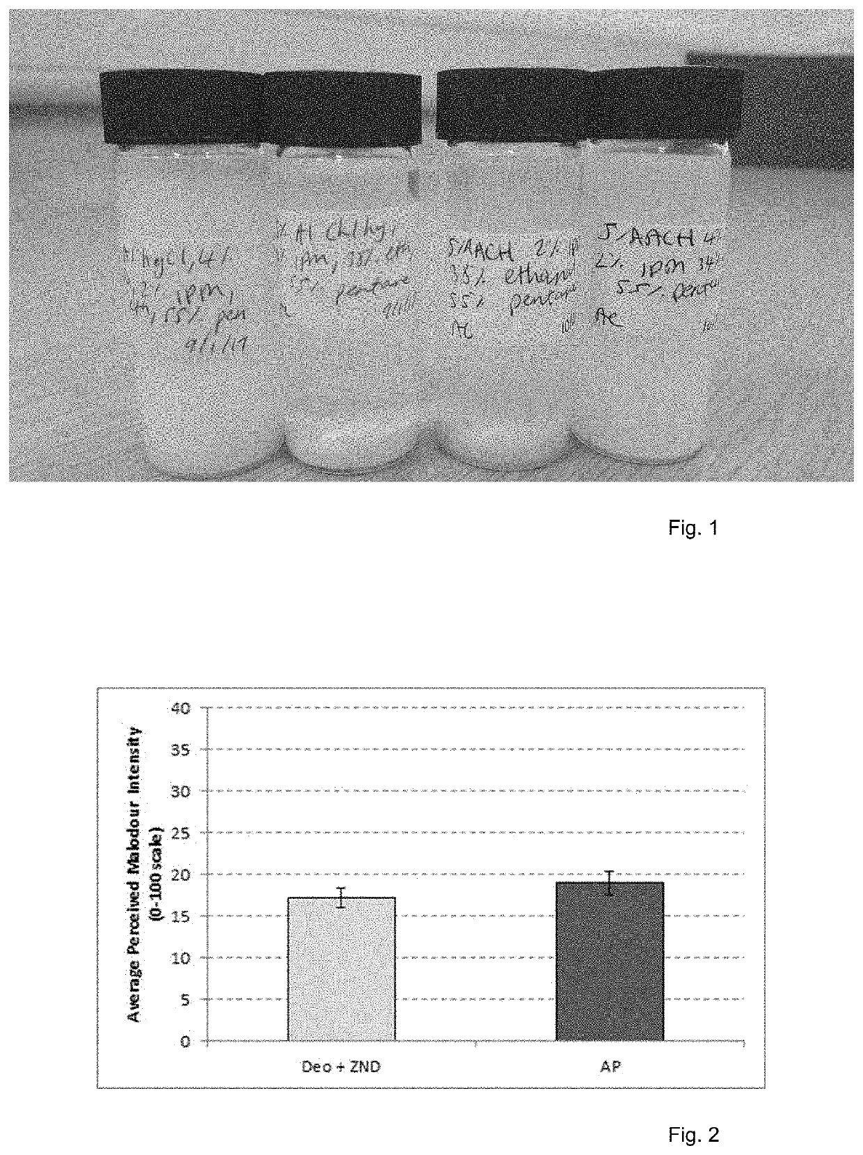 Deodorant Comprising a Zinc Carboxylate Salt and Aluminum Chlorohydrate