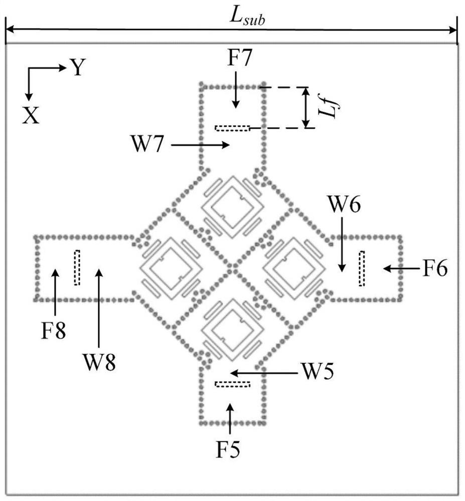 Cavity-backed circularly polarized patch antenna array with filtering function