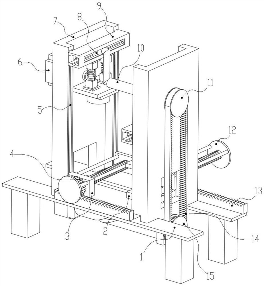 Forging device with real-time automatic cleaning function