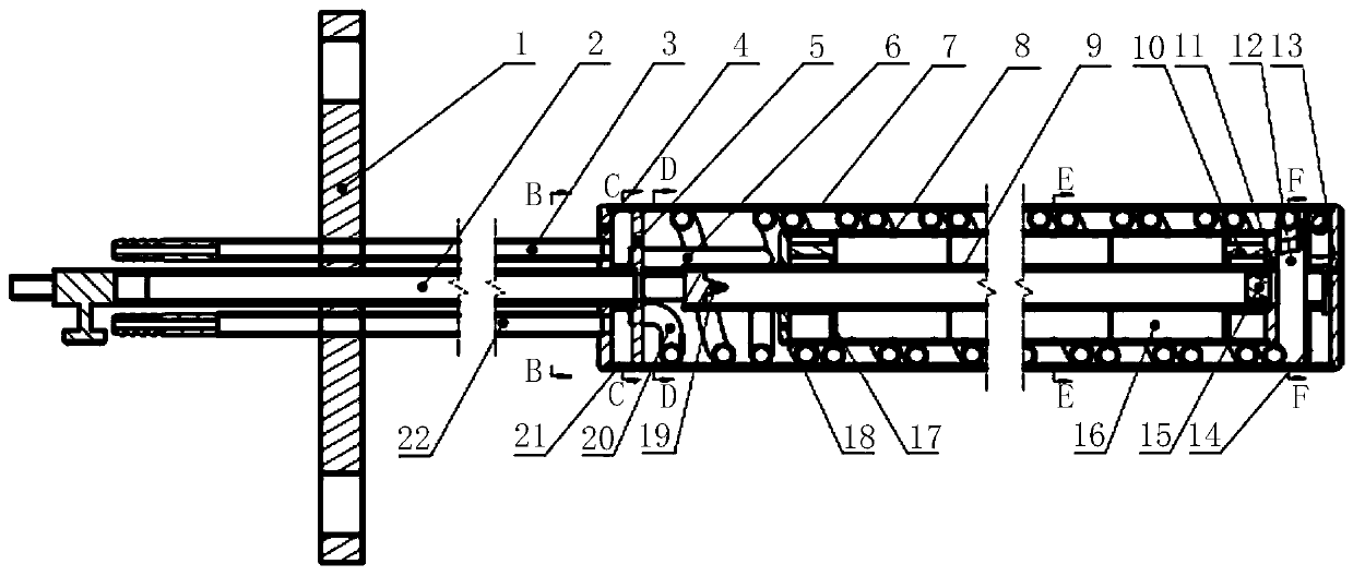 Spiral ultra-long cooling loop irradiation device