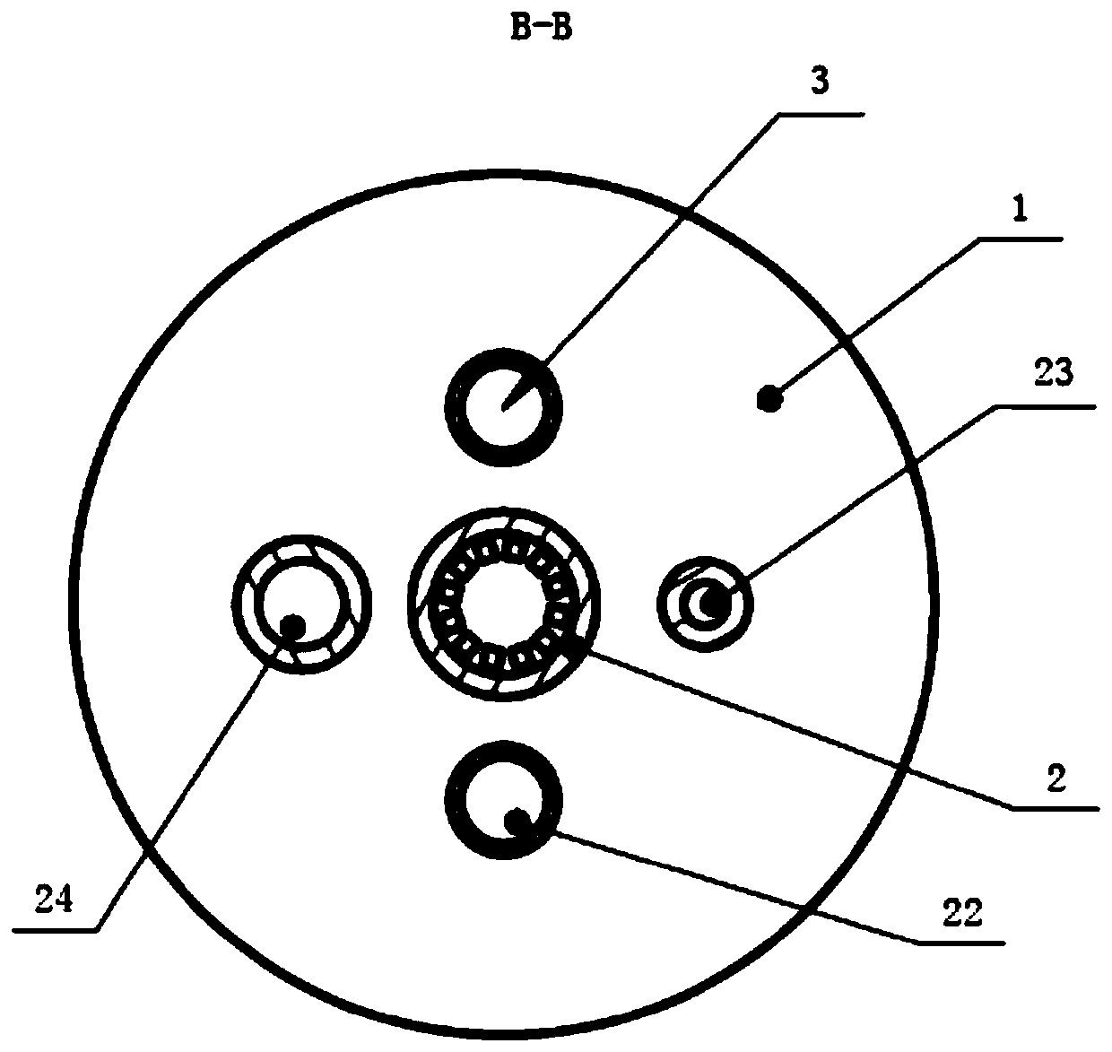 Spiral ultra-long cooling loop irradiation device