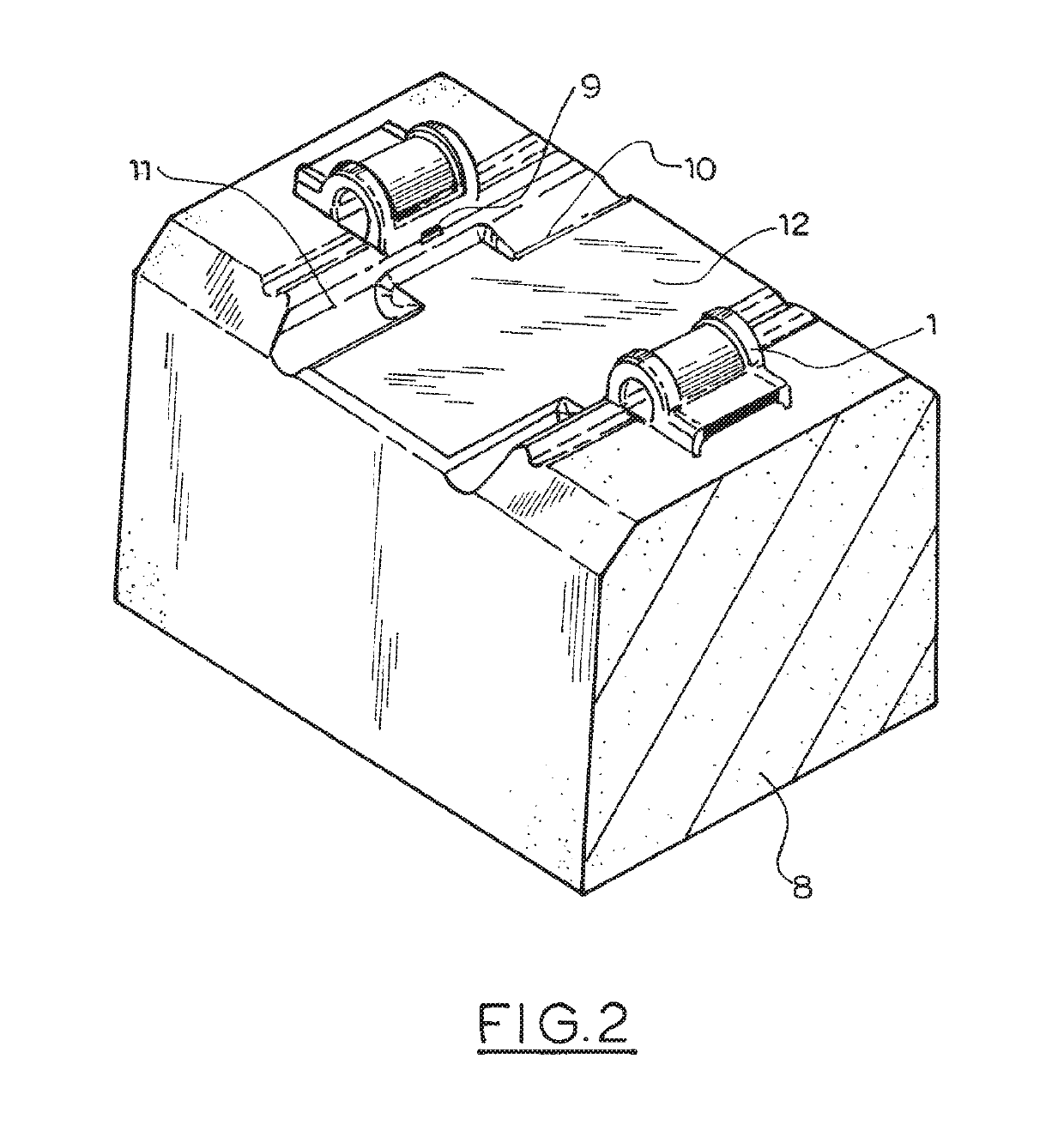 Recessed concrete rail seat assembly