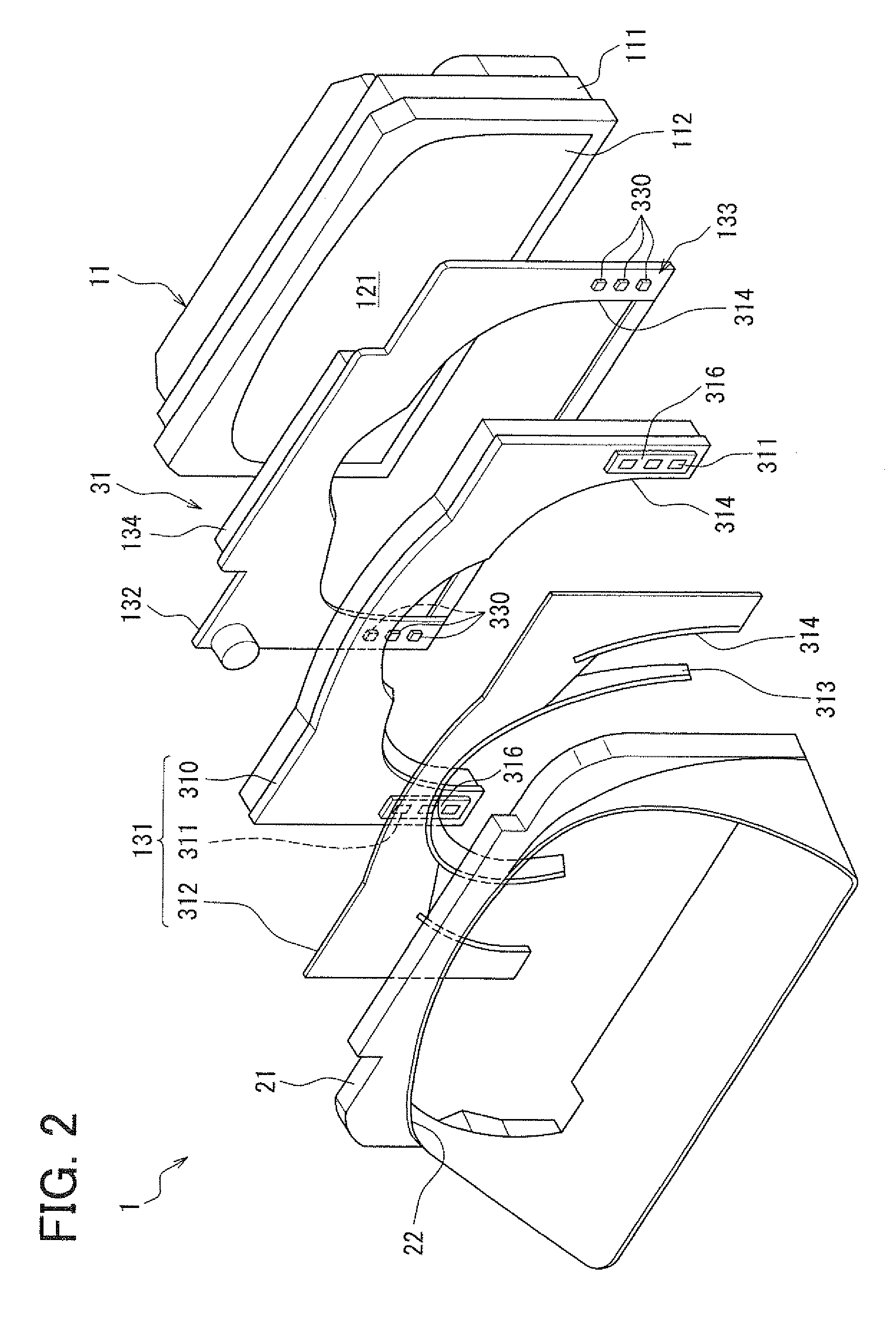 Display device for vehicle