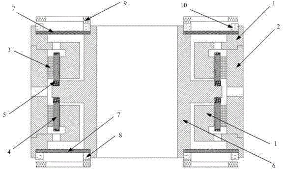 Symmetric electromagnetic actuator