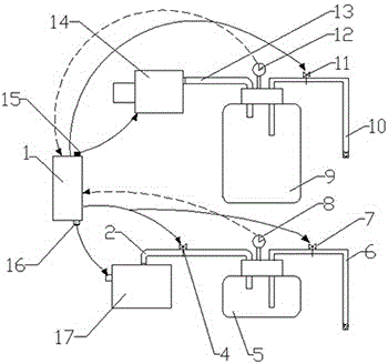 Negative-pressure oxygen-carrying wound treatment device