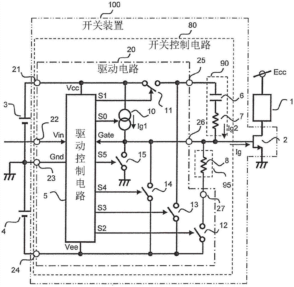 Driving circuit, switching control circuit, and switching device