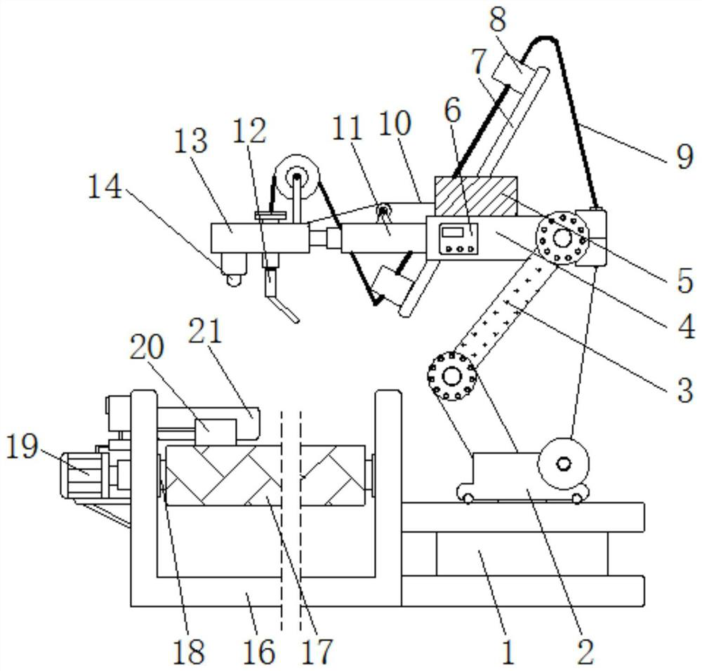 An automatic manipulator for welding processing with positioning and guiding function