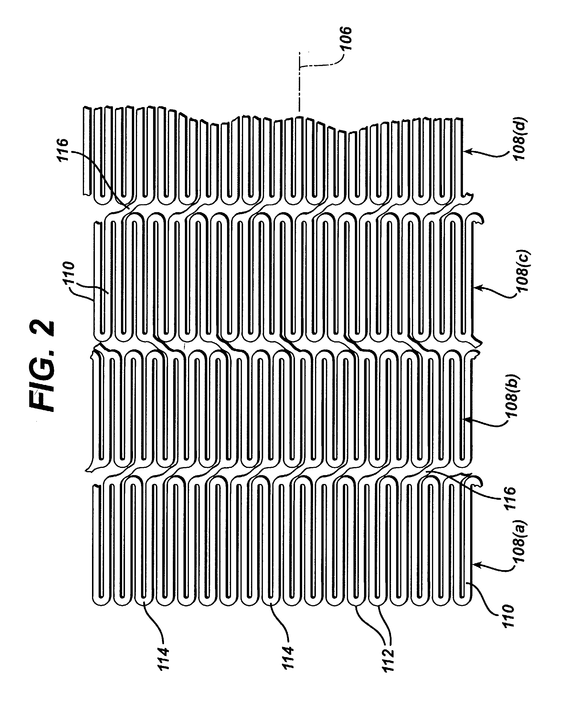 Split-bridge stent design