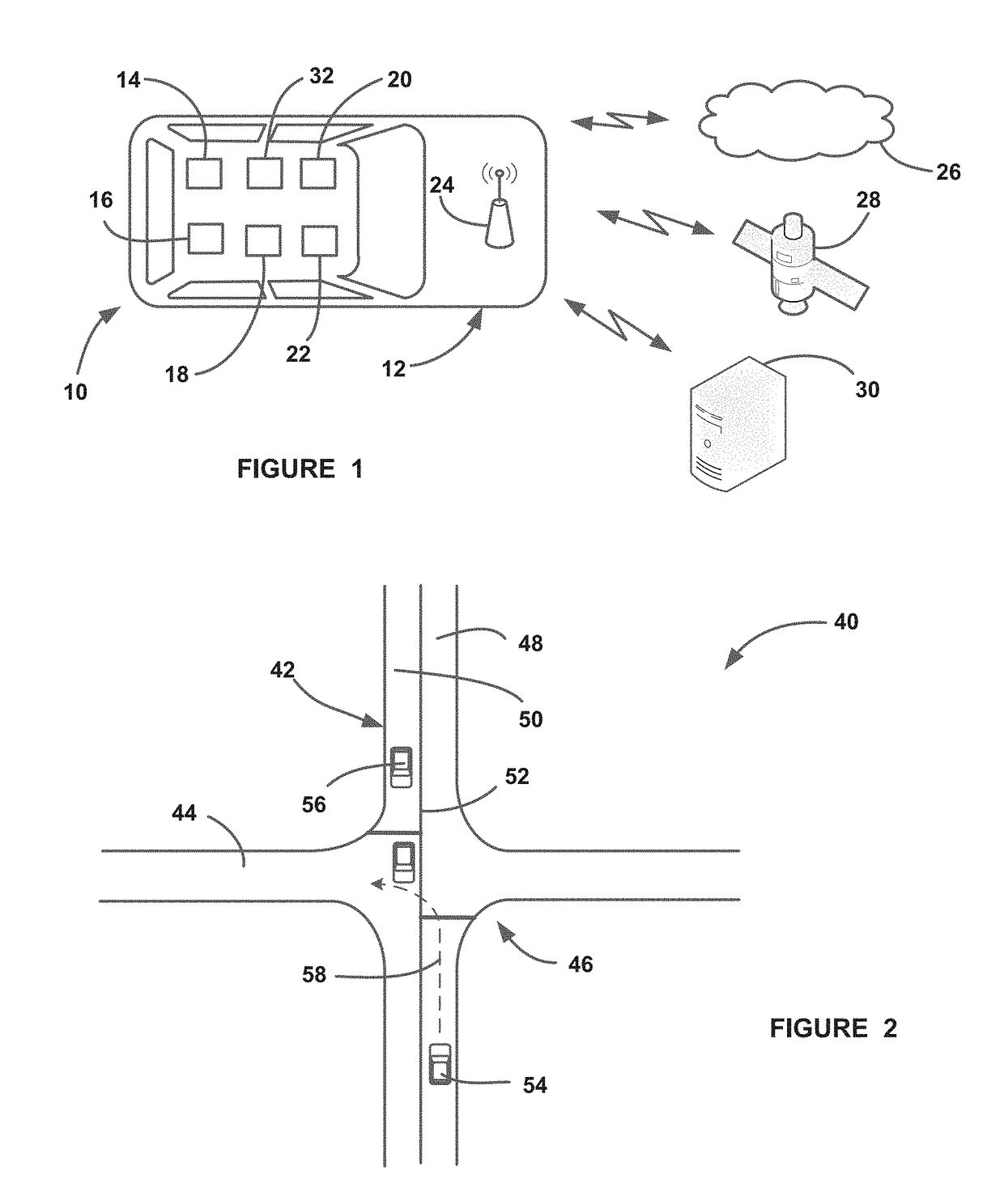 Determining driver intention at traffic intersections for automotive crash avoidance