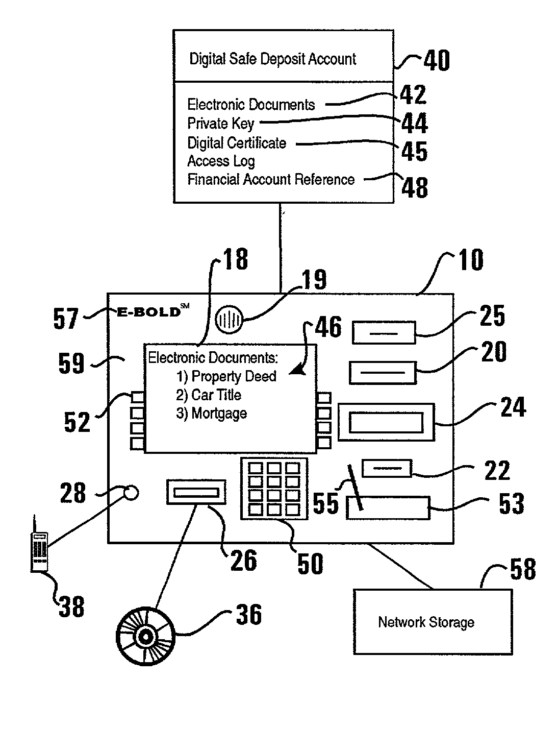 Automated transaction machine digital signature system and method