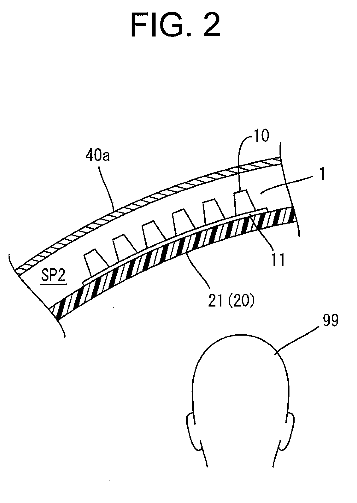 Shock absorption structure for vehicle