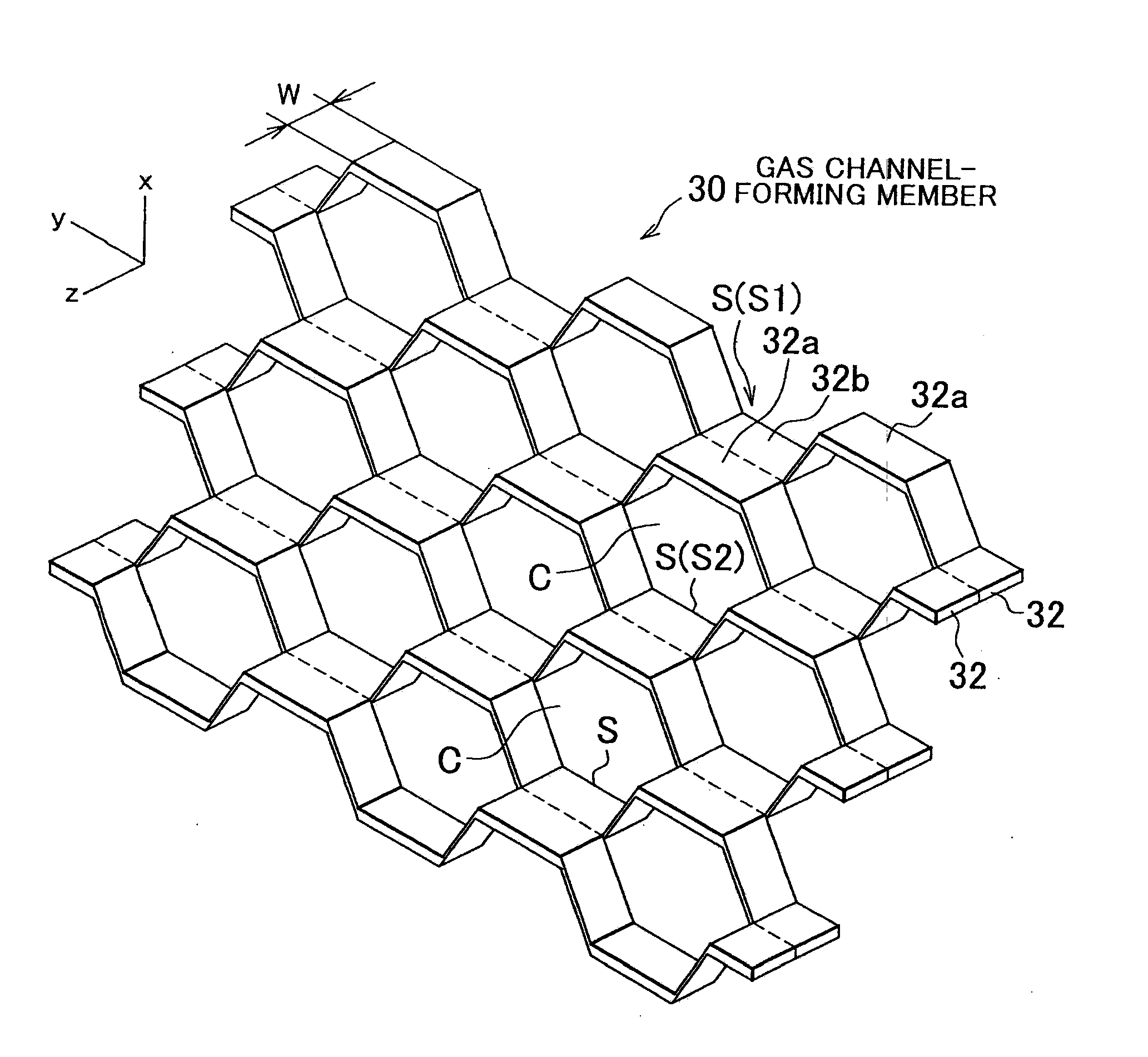 Gas diffusion layer in a fuel cell