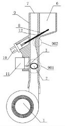 Accurate powder control and wind control type kiwi fruit pollinator