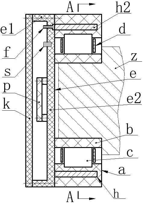 Roller bearing capable of realizing self-power-generation monitoring