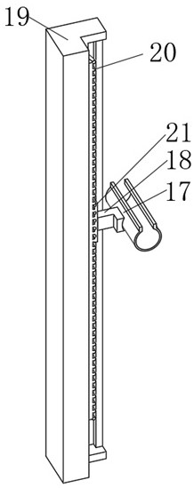 Cable winding and unwinding device provided with lifting structure and applied to communication engineering