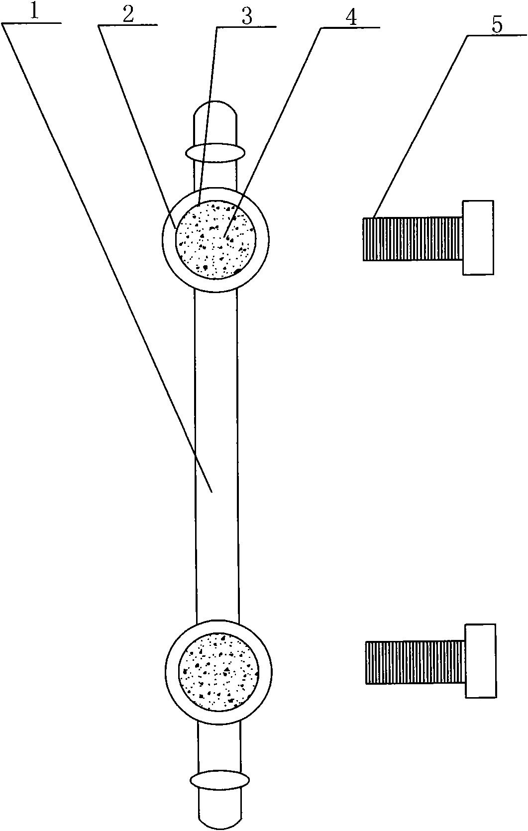 Novel drawer handle fixing device