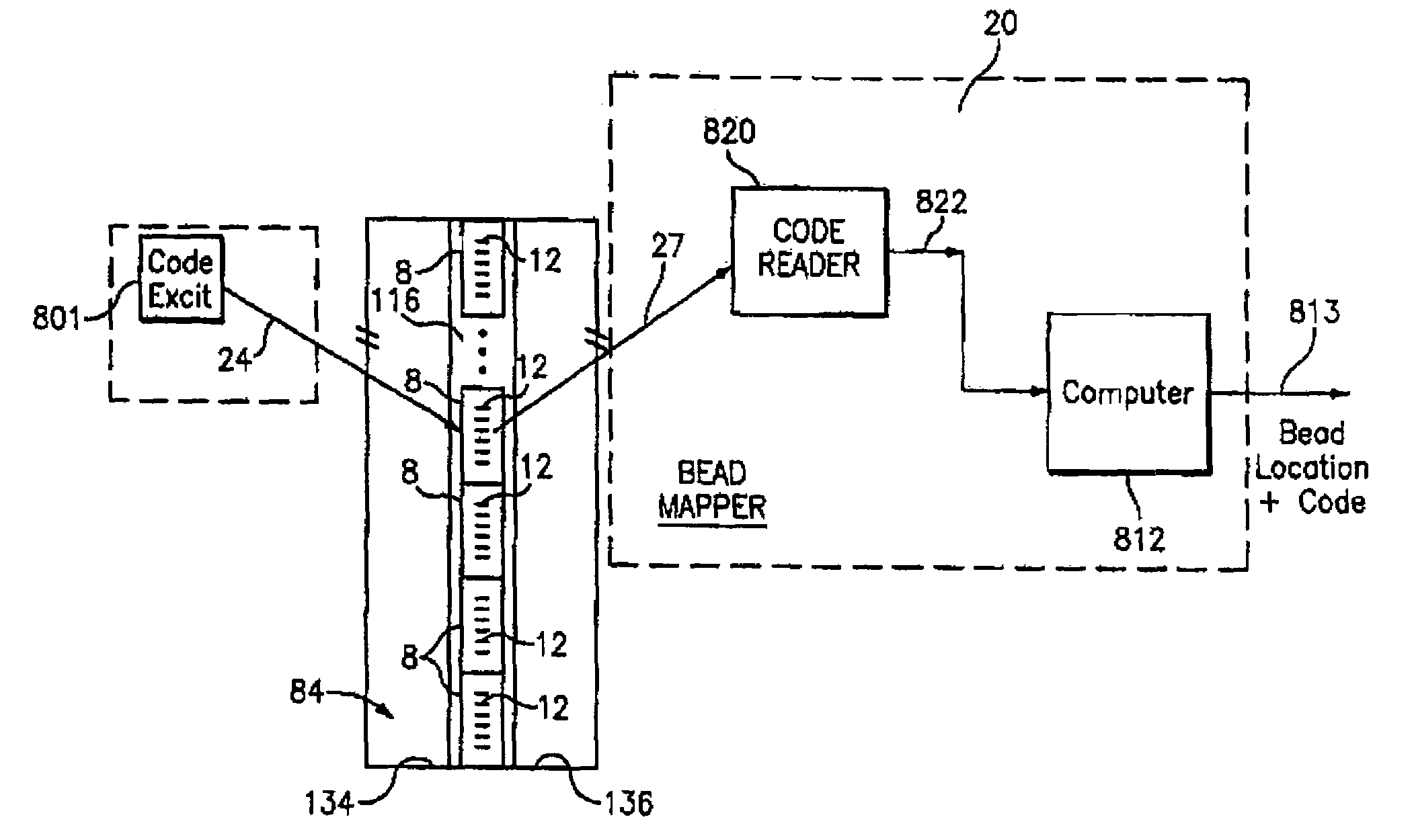 Hybrid random bead/chip based microarray