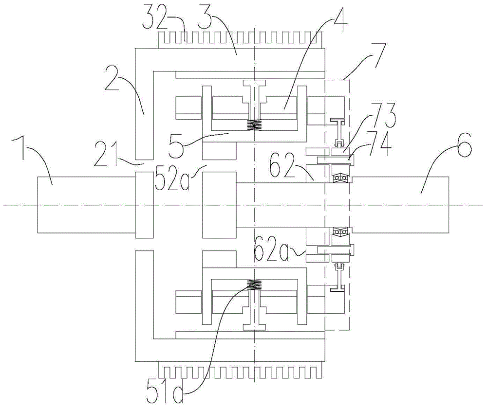 A self-protecting cylinder type permanent magnet transmission device