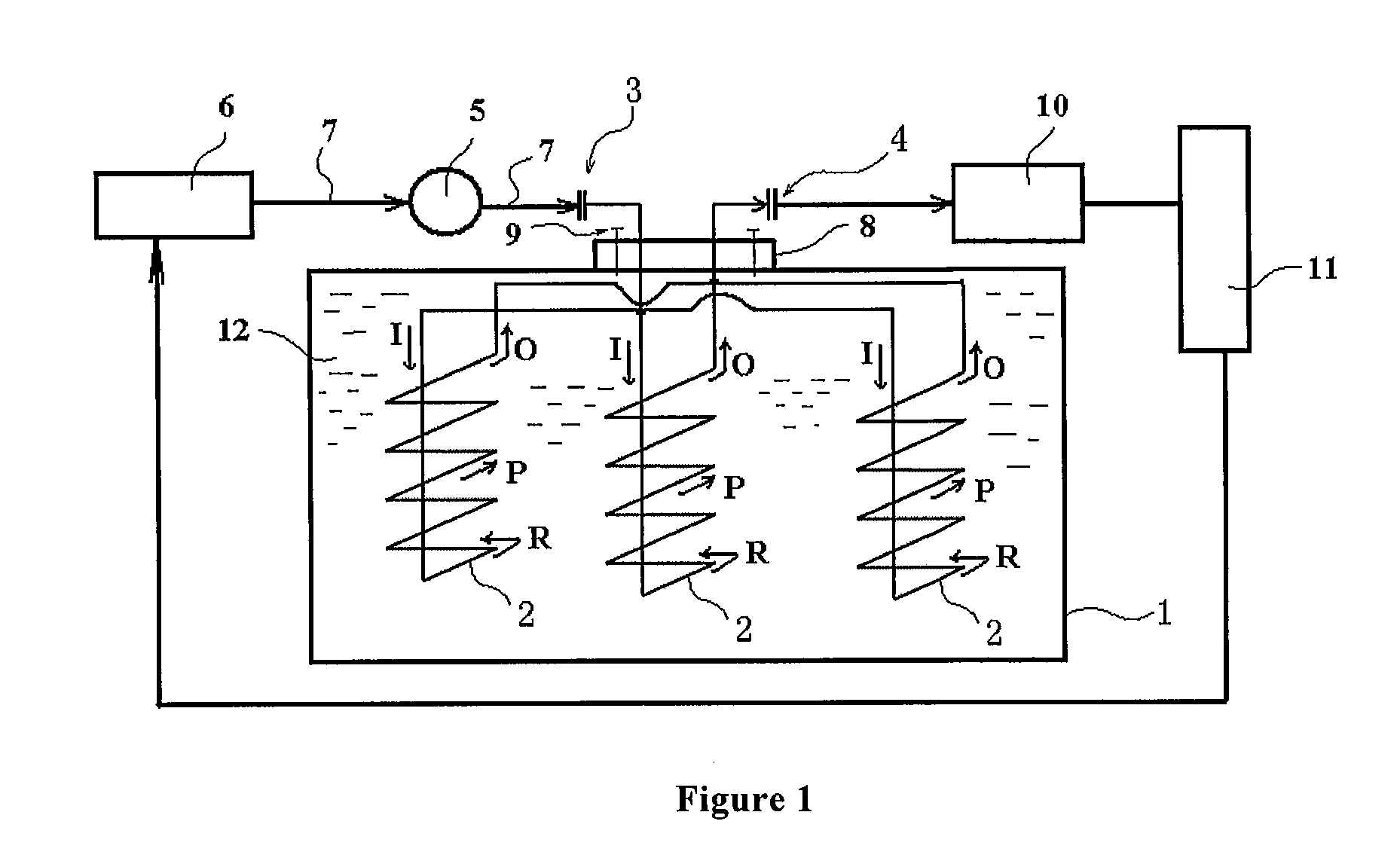 Heater and heating method for wet extraction tank