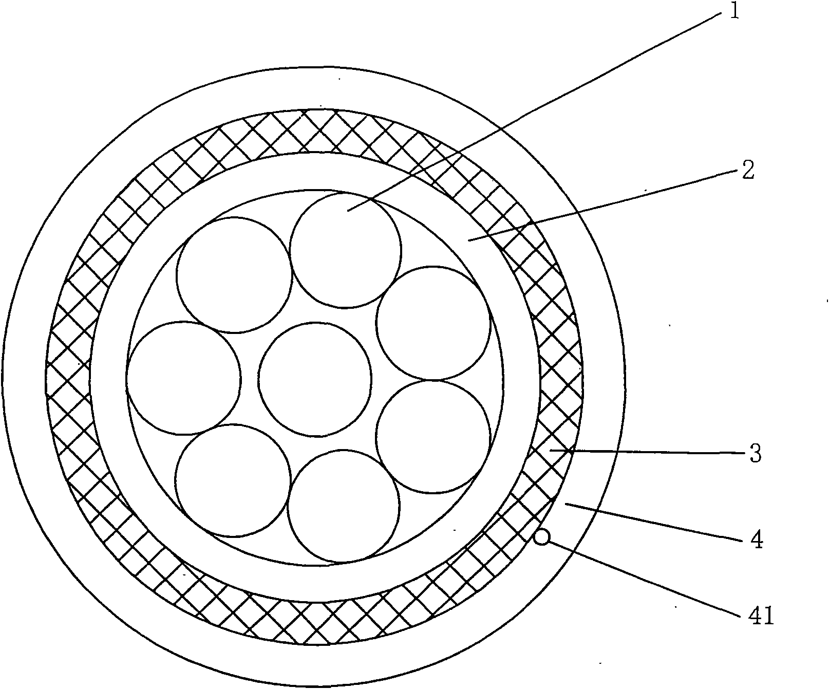 Coaxial cable for low frequency