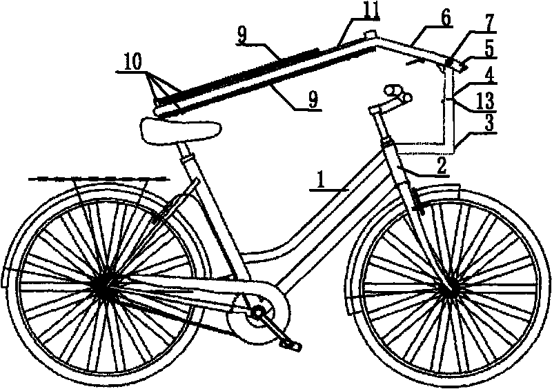 Bi-wheel vehicle and sheltering system capable of lifting and descending