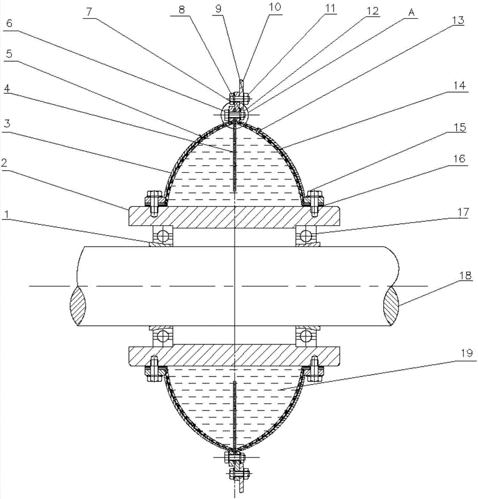 Vibration damper for ship shaft system and vibration damping method of vibration damper