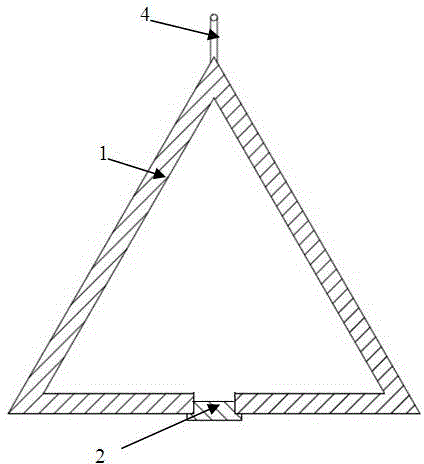 Detection tool for measuring sediment of bored pile