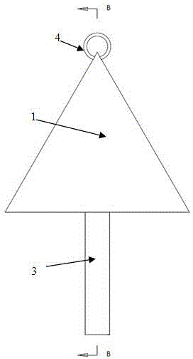 Detection tool for measuring sediment of bored pile