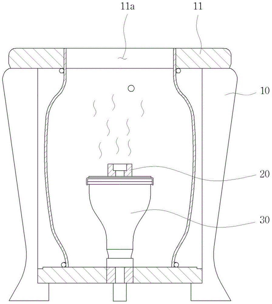 Seat device for fumigation