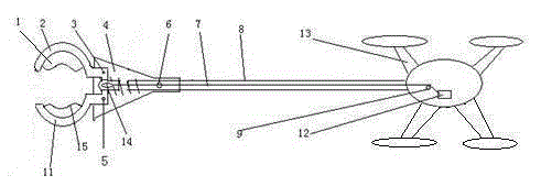 Unmanned aerial vehicle hornet nest picker