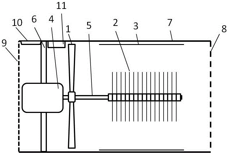 Air cleaner with rotating corona electrode